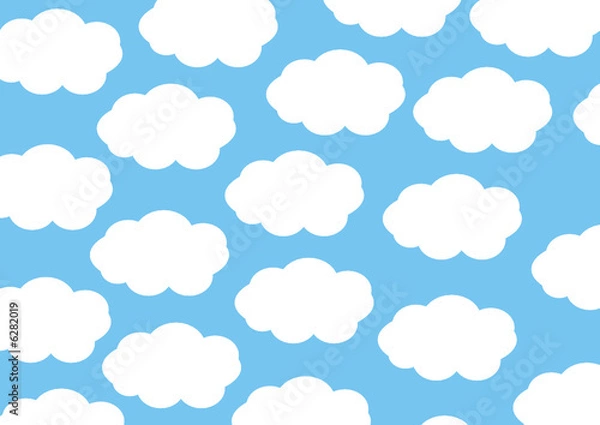 Fototapeta nubes en un fondo de meteorologia