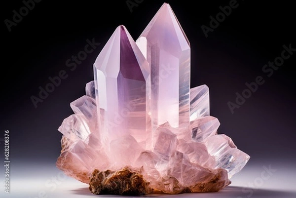 Obraz Pink quartz crystal