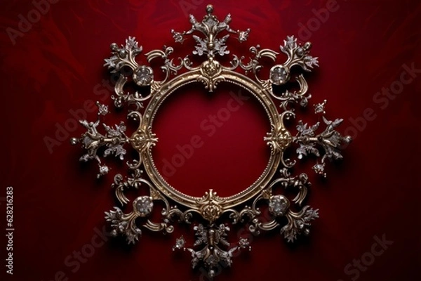 Fototapeta Golden Clasp Void: Artistry of Negative Space, Generative AI