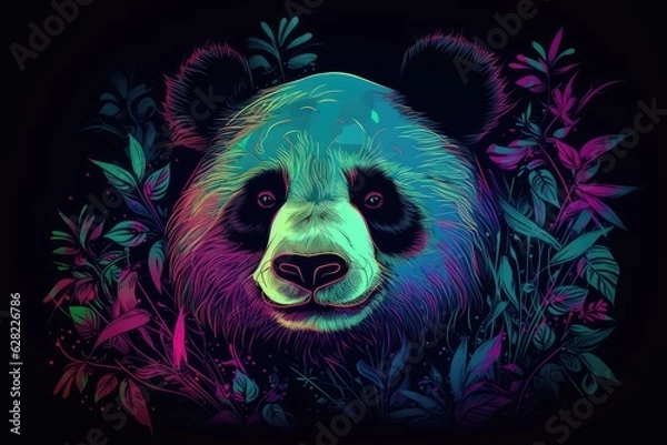 Obraz illustration of a panda