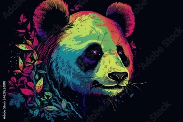 Obraz illustration of a panda