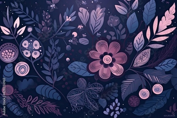 Obraz abstract floral background