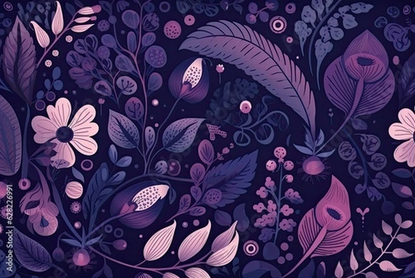 Obraz abstract floral background