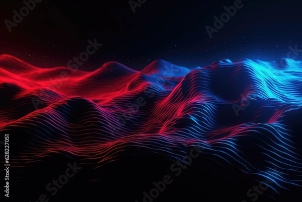 Obraz abstract background with waves