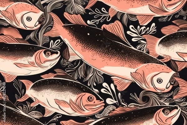 Obraz background with fish