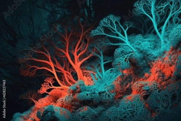 Obraz coral reef in aquarium