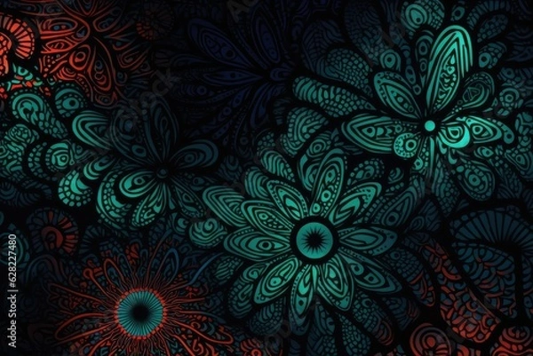 Obraz abstract background with flowers