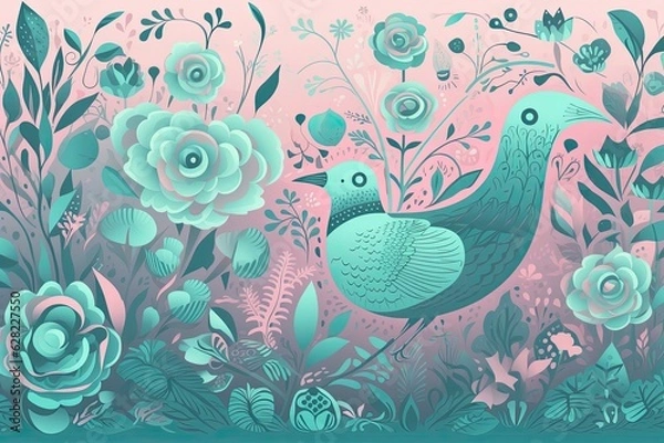 Obraz background with birds