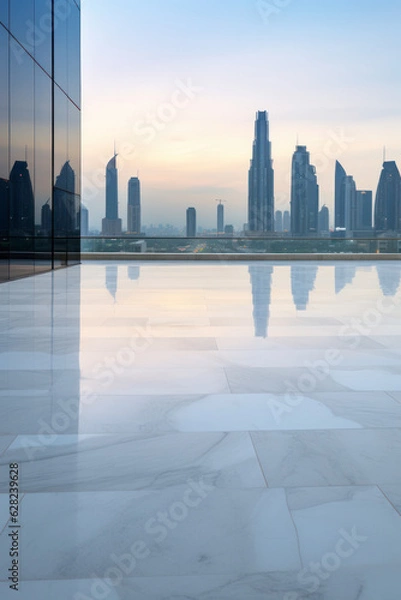 Fototapeta modern building with empty space