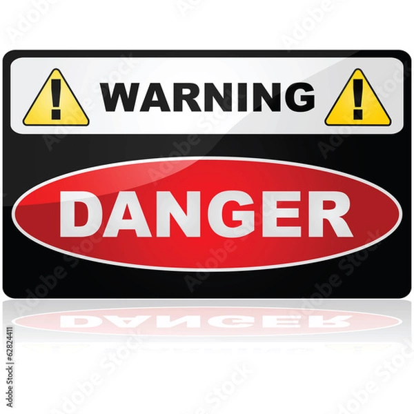 Obraz Danger sign