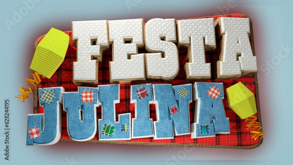 Fototapeta selo 3d ''festa julina''