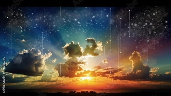 Fototapeta The study of weather patterns, atmospheric conditions, and climate systems