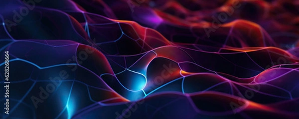 Fototapeta Abstract digital background. Ideal for network abilities, technological processes, digital storages, science, education, etc.