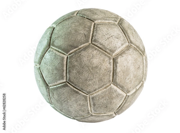 Obraz an old leather ball isolated