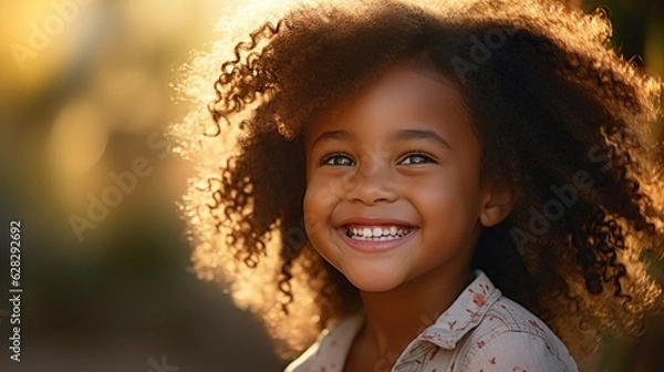 Fototapeta Smiling Children in the Autumn Landscape