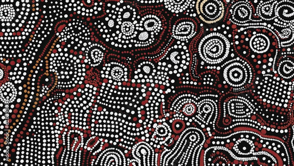 Obraz Dots painting abstract | AI Generated