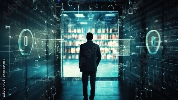 Fototapeta Data Privacy in the Digital Age, importance of data privacy