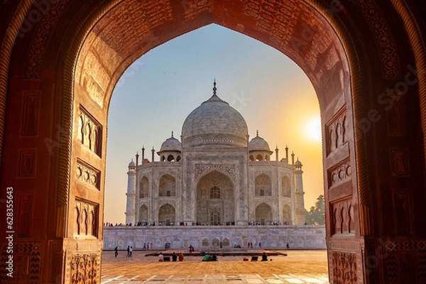 Obraz Famous Taj Mahal, Agra, India