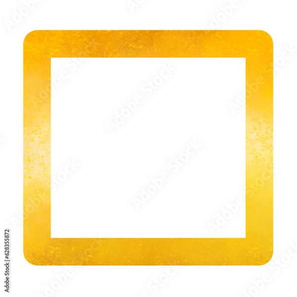 Obraz yellow frame isolated on white