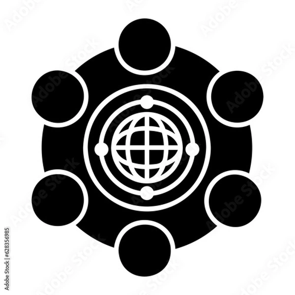 Fototapeta connect icon