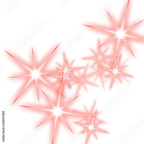 Obraz red christmas star