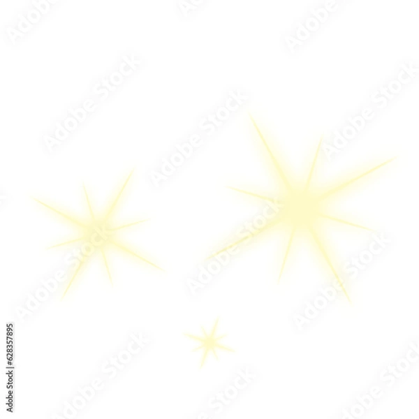 Obraz gold star on white background