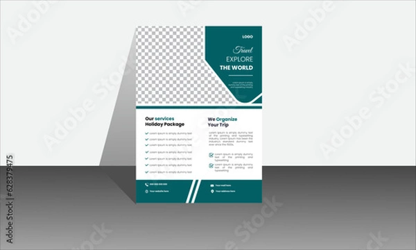 Fototapeta modern business flyer template.