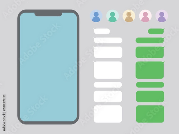 Obraz スマホのトーク画面カスタムセット
