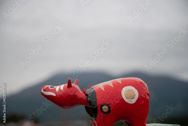 Obraz 赤べこと磐梯山