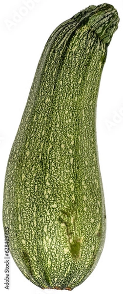 Fototapeta Green zucchini on transparent background