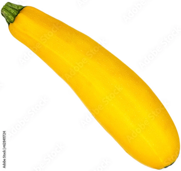 Fototapeta Yellow zucchini on transparent background