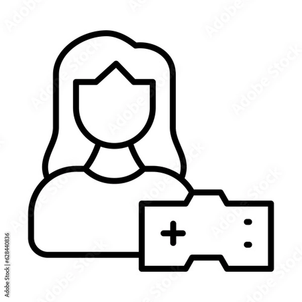 Fototapeta gamer icon or logo isolated sign symbol vector illustration - high quality black style vector icons
