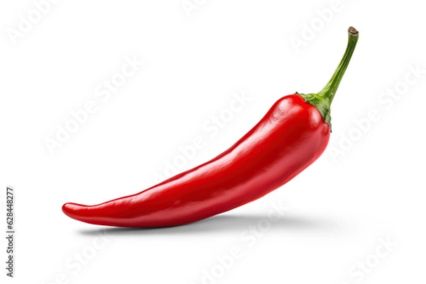 Obraz Red hot chili pepper. Cutout on transparent