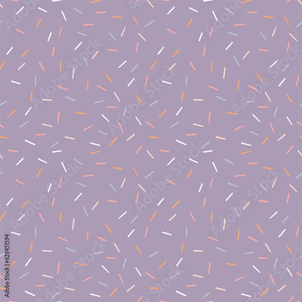 Fototapeta Simple geometric pattern with small chaotic lines. Seamless vector with lines. Hand drawn creative background