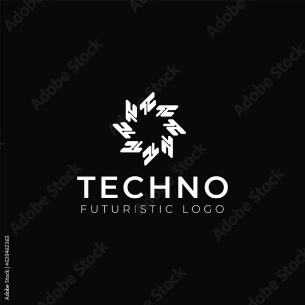 Fototapeta flower icon square design logo vector