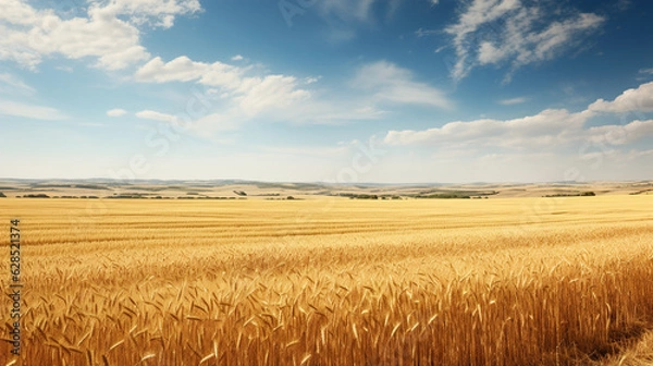 Obraz wheat field and sky