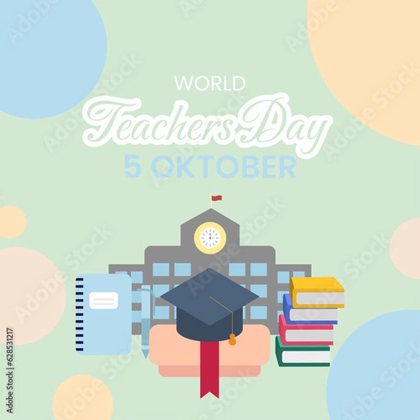 Obraz World Teachers day vector illustration