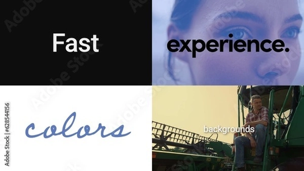 Fototapeta Fast Text One Word Reveals
