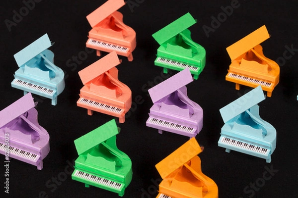 Fototapeta ペーパークラフトのピアノ（プロパティリリース有り）