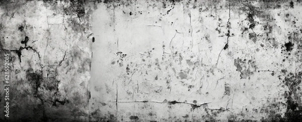 Fototapeta Urban Grunge Background - Gray Wall Texture with Rough Feel and Streetwise Atmosphere. Grunge wall texture background. Grunge hardness - abstract background with rough structure. generative AI,