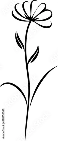 Obraz flower minimal style