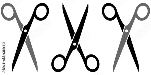 Obraz set three scissors