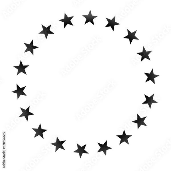 Fototapeta Stars in circle icon vector illustration graphic design Editable 