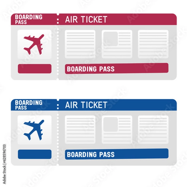 Fototapeta Boarding pass icon image vector illustration design Editable