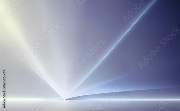 Fototapeta Abstract white background for product presentation. Generative AI