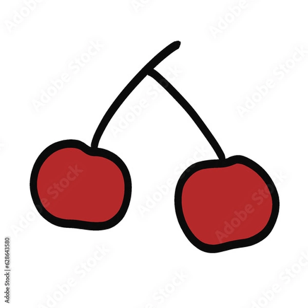 Fototapeta cherries and cherry