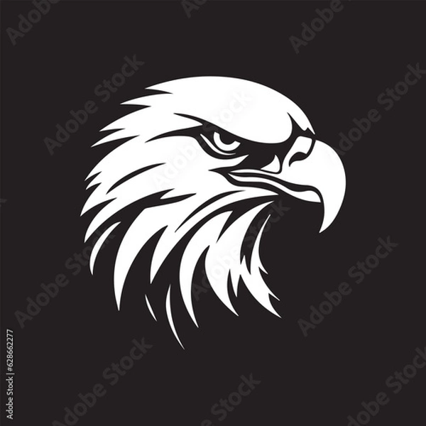 Obraz eagle head silhouette
