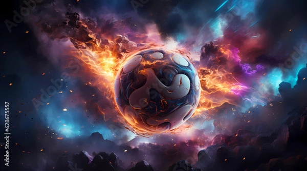 Obraz 3D rendering soccer ball