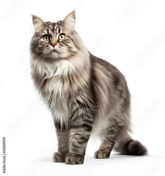 Fototapeta Cute cat isolated