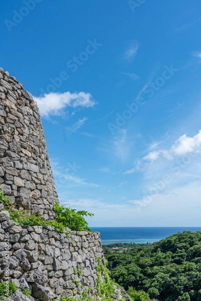 Obraz 世界遺産　今帰仁城跡　沖縄